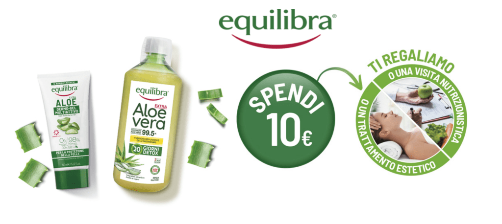 Equilibra: Premio certo una consulenza con un nutrizionista oppure un trattamento di benessere.