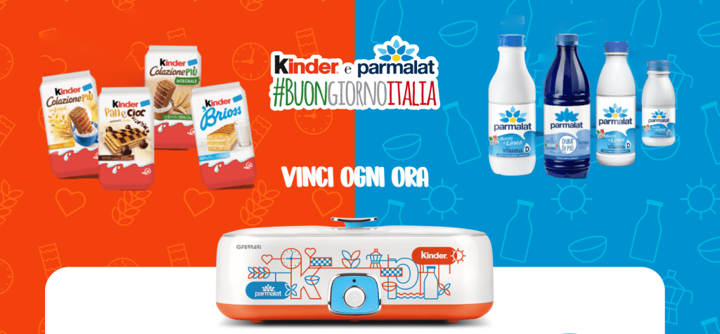 Concorso Kinder Parmalat “BuongiornoItalia 2023″ vinci ogni ora una Yogurtiera e ricevi buono sconto come premio certo!