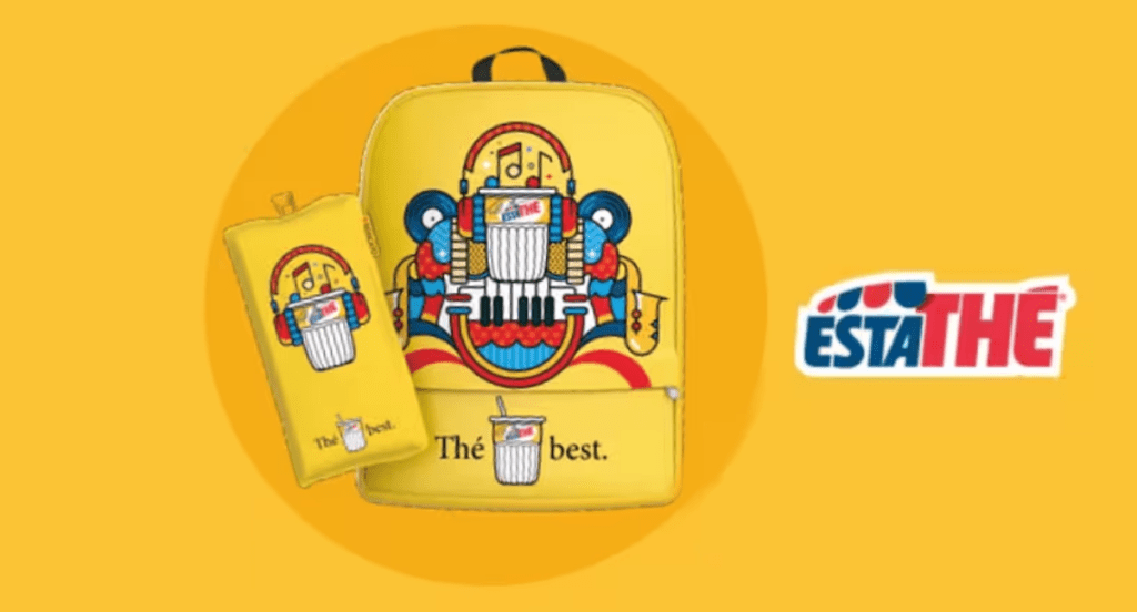 Estathé: in omaggio uno zaino roncato caratterizzato estathé