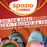 Spazio Conad, ricevi un buono spesa di 10€ per ogni acquisto di 10€ di materiali scolastici!