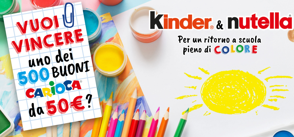 Ferrero vinci ogni giorno un Buono Carioca!
