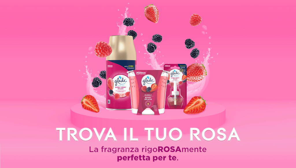 Scarica il buono sconto per l’acquisto di un prodotto Glade Bubbly Berry Splash