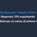 Nuova super promozione Amazon: Risparmia 15% acquistando almeno 50 € di prodotti a marchio Amazon!