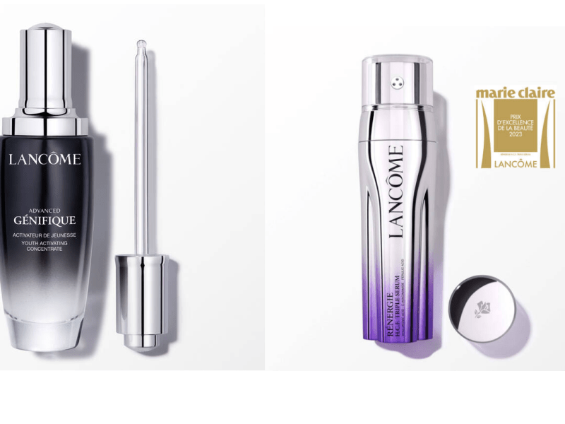 Richiedi gratis i campioni omaggio Lancôme di siero viso Rénergie H.C.F. Triple Serum oppure Advanced Génifique.