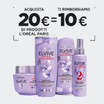 Nuovo cashback L’Oreal, ricevi il rimborso di 10 €!!