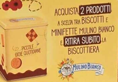 Concorso Mulino Bianco, come premio certo ritira la biscottiera in latta!