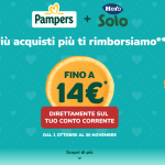 Cashback Pampers e Hero Solo, fino a 12€ di rimborso!!