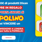 Con Dixan richiedi il tuo premio certo, in omaggio il Set Porta Snack di Topolino!