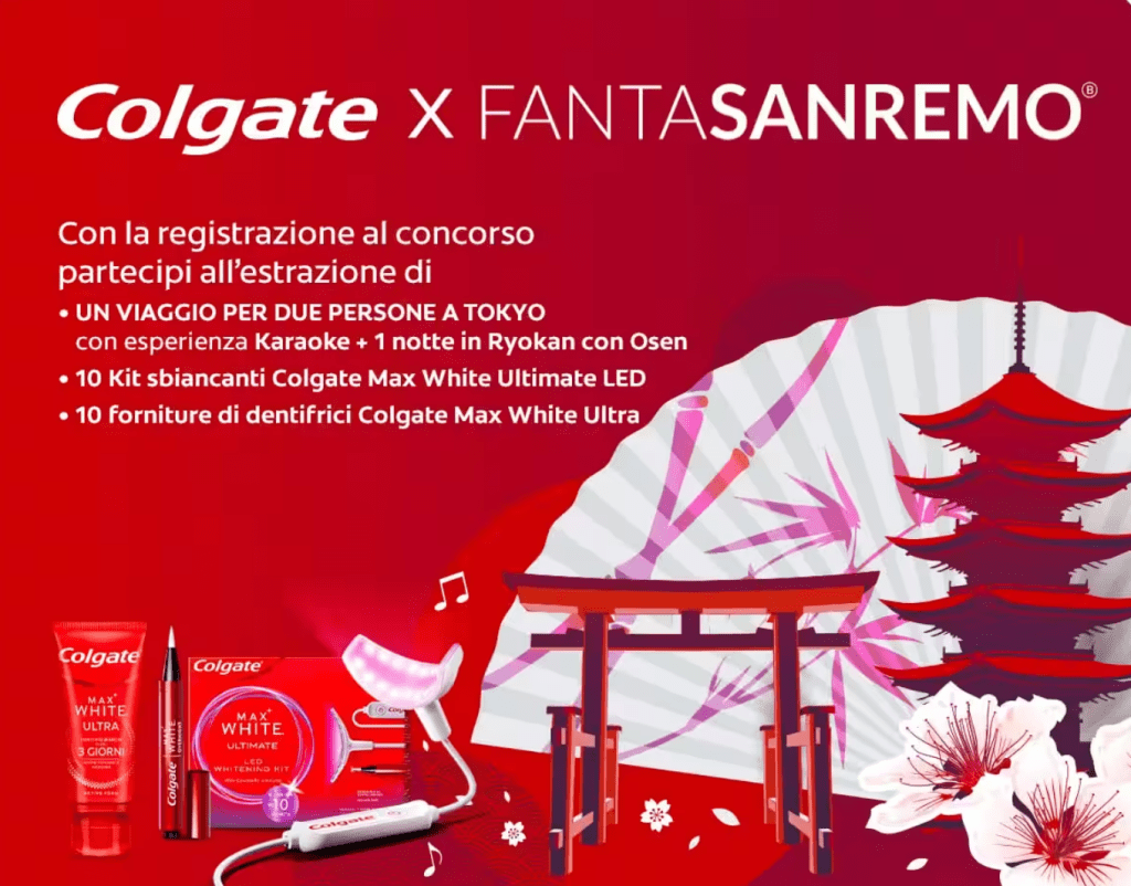 Colgate per FANTASANREMO Scopri cosa puoi vincere!!
