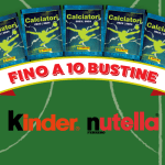 Premio certo Nutella e kinder, in regalo pacchetti di figurine panini.