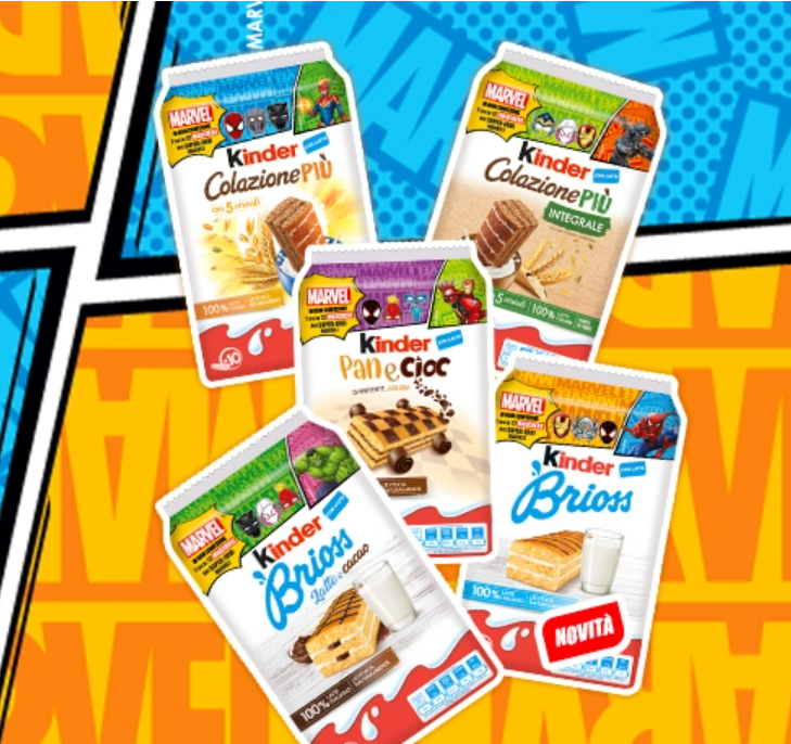Kinder ti regala le maschere Marvel e le carte da gioco!