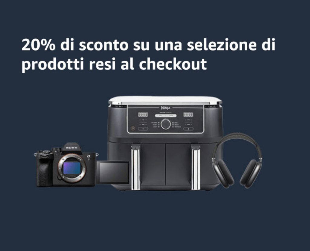 Nuovo buono sconto amazon warehouse da 5€ scopri di più!