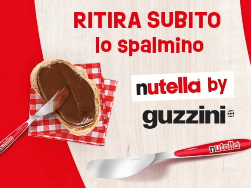 Nutella, ritira gratis lo spalmino Guzzini
