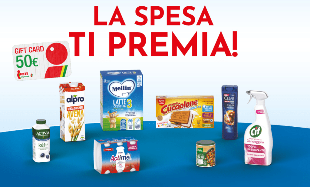 Ricevi 50 € di buono con Iper, la spesa ti premia!