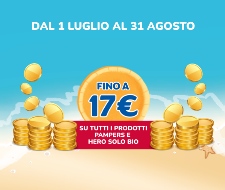 Cashback Pampers e Hero Solo, fino a 17€ di rimborso!!