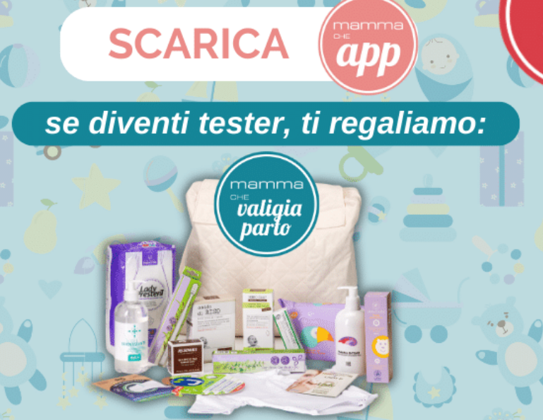 Diventa Tester di MammacheApp e Ricevi la Valigia Parto in Regalo!