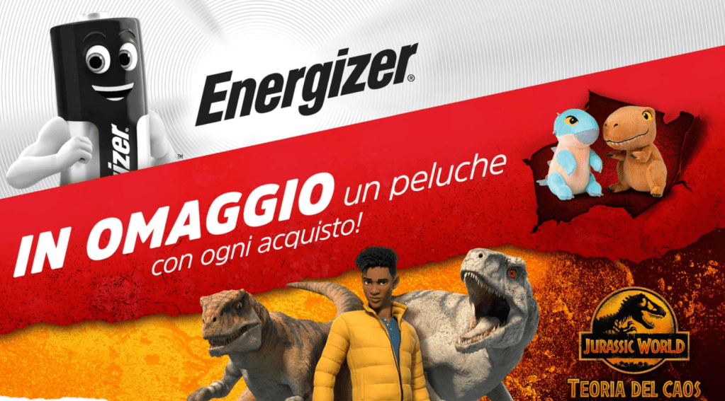 Energizer regala peluche di Jurassic World: Premio certo!