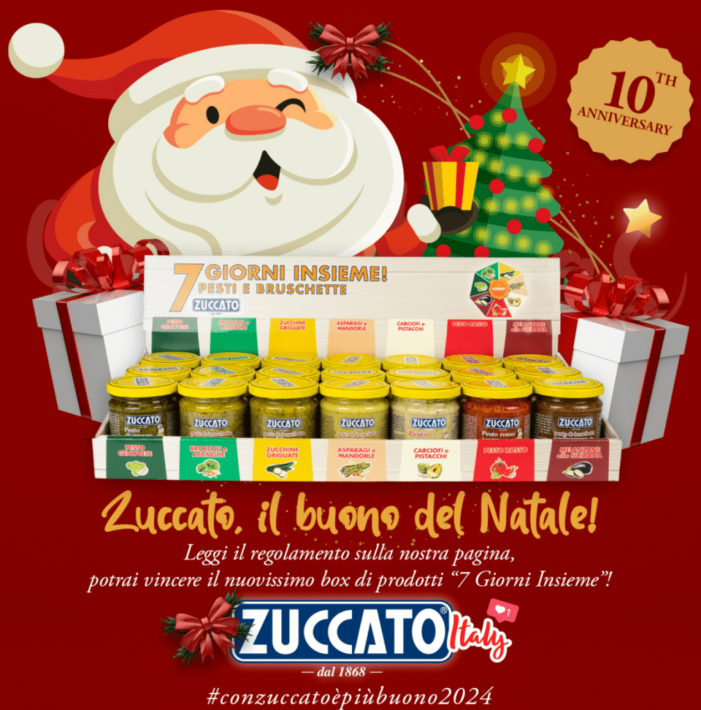 Vinci una box di prodotti Zuccato: il contest ufficiale Natale 2024