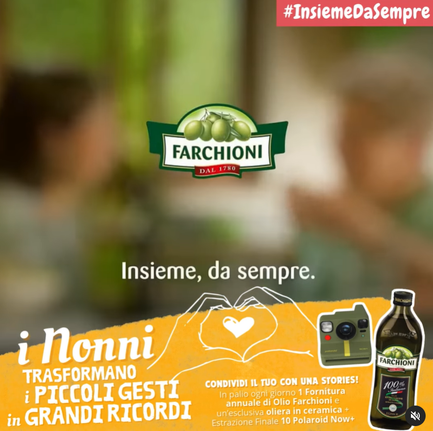 Concorso Olio Farchioni “Insieme da sempre”: Vinci una fornitura annuale e premi esclusivi!