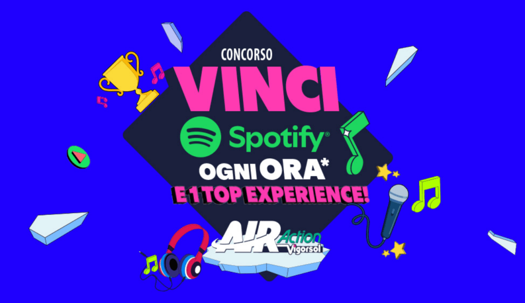 Concorso Vigorsol: Vinci Spotify Premium e una Top Experience!