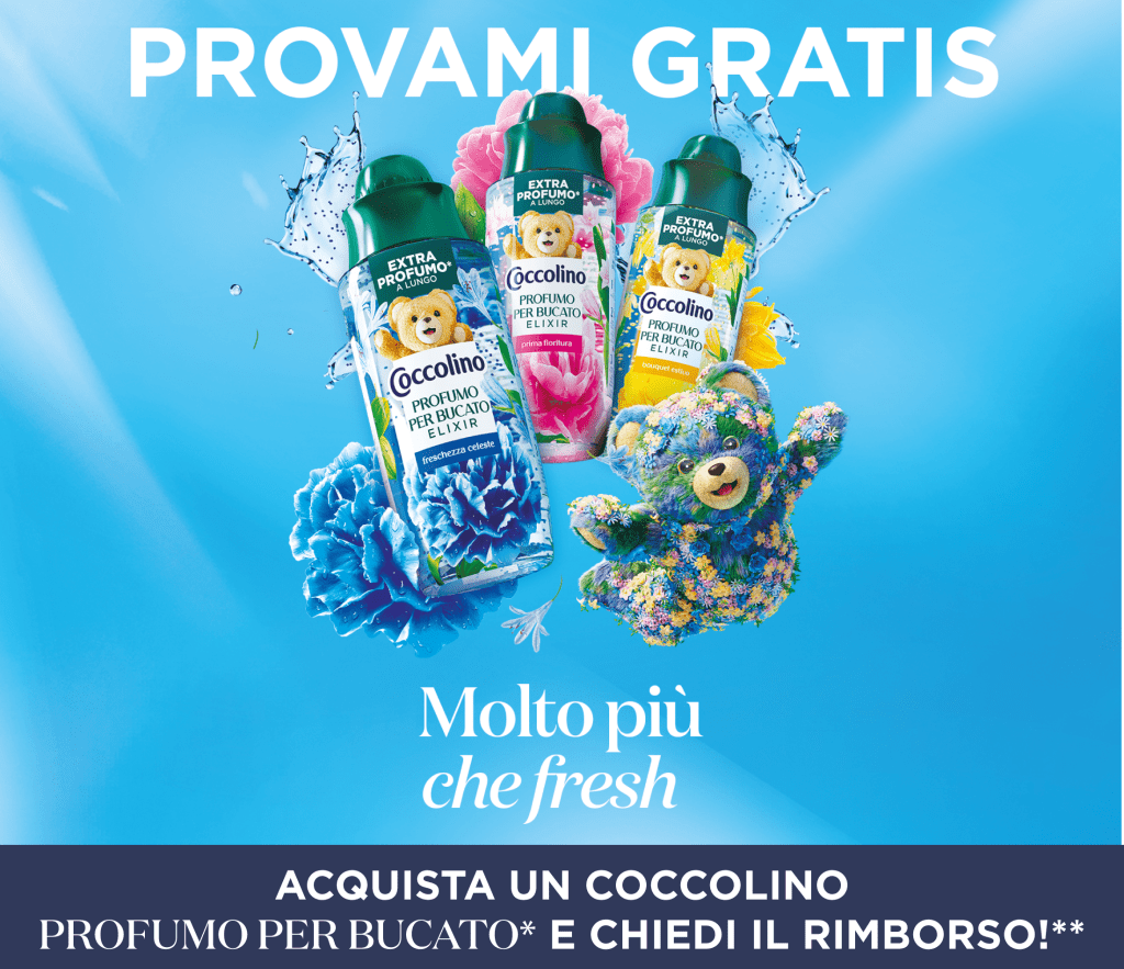 Provami Gratis “Coccolino Profumo per bucato” – Ottieni il 100% di Rimborso!