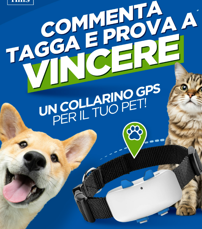 Vinci un Collarino GPS per il tuo Cane o Gatto con Hill’s Pet Nutrition