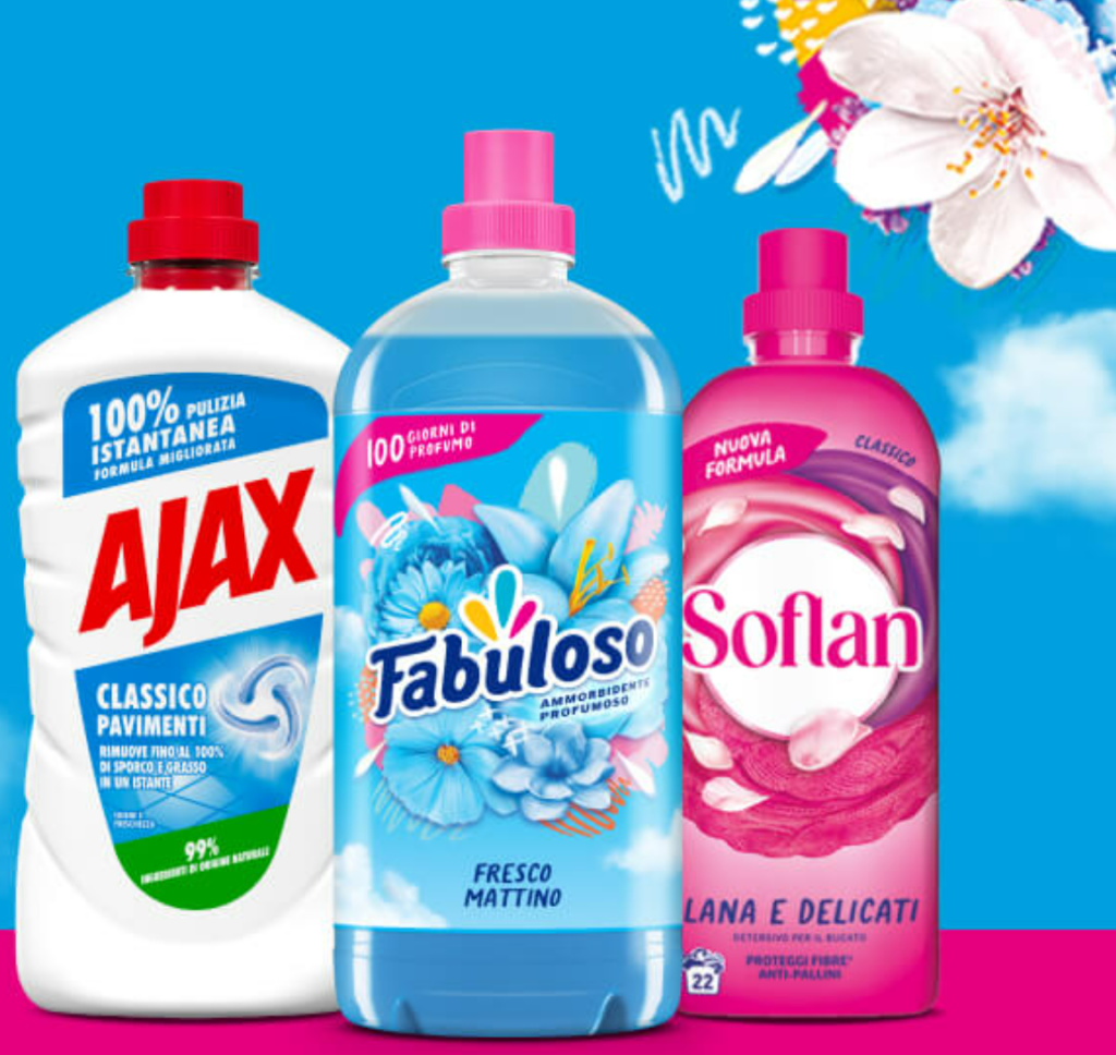 Cashback Pulizie di Primavera: Fabuloso, Ajax, Soflan
