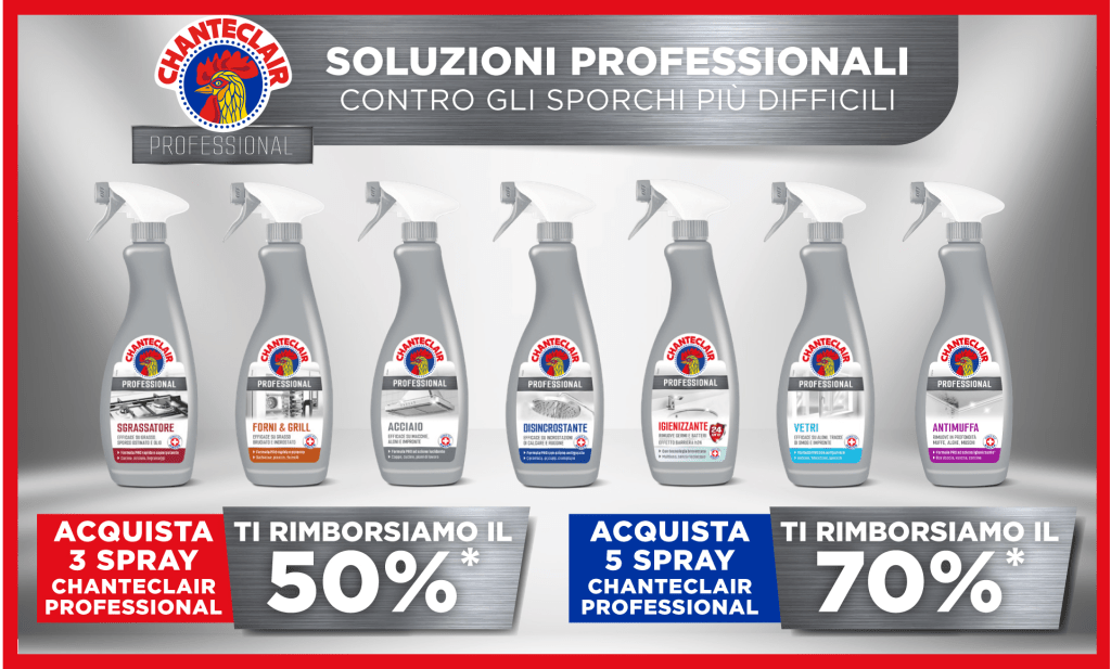 Cashback Chanteclair Professional: come ricevere fino al 70% di rimborso