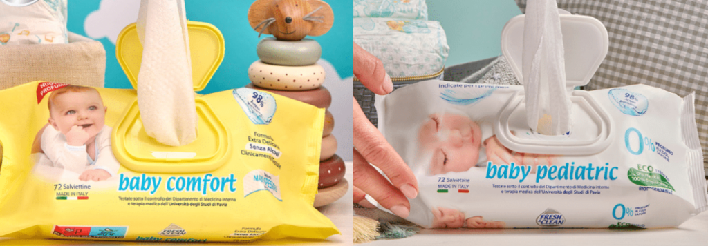 Ricevi Gratis Salviettine Baby Fresh & Clean + Sacca Personalizzata!