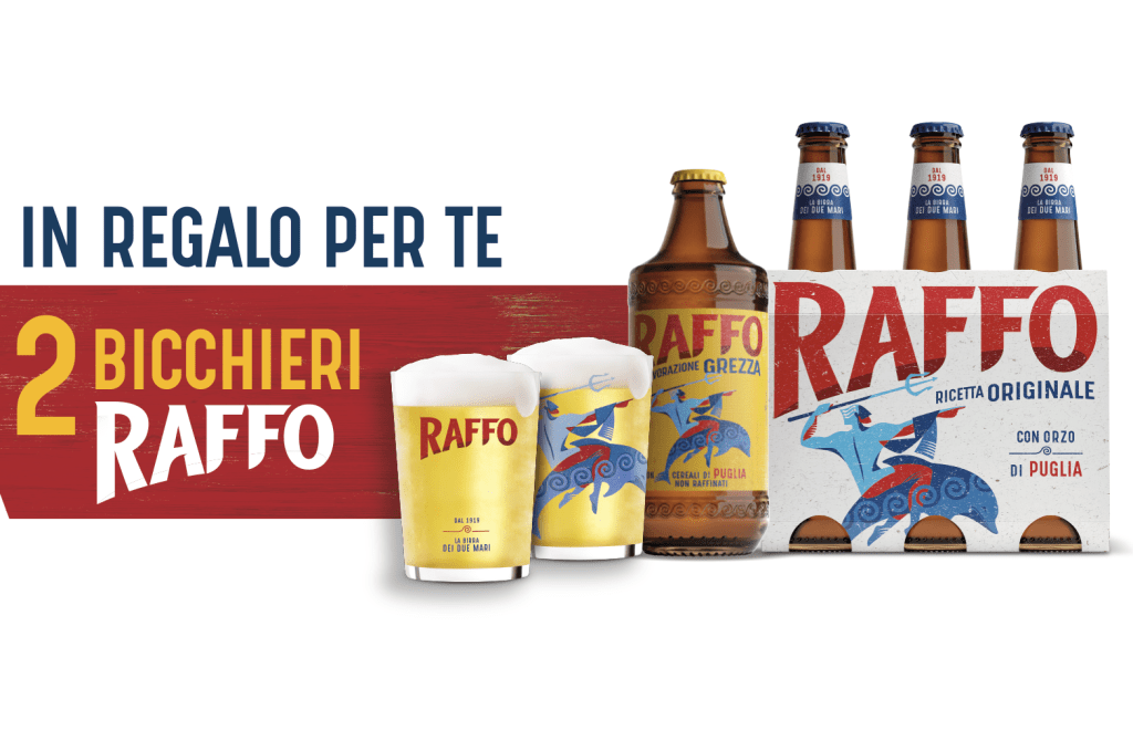 Ricevi 2 Bicchieri Raffo in Omaggio con la Birra!