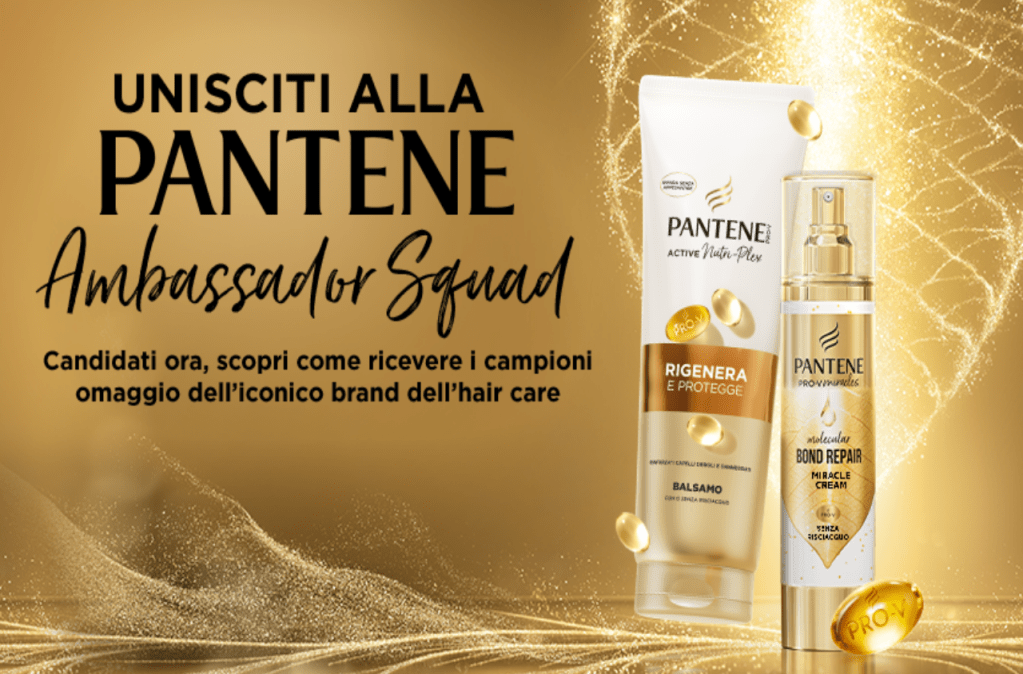Ricevi Prodotti Gratuiti e Unisciti alla Ambassador Squad di Pantene!