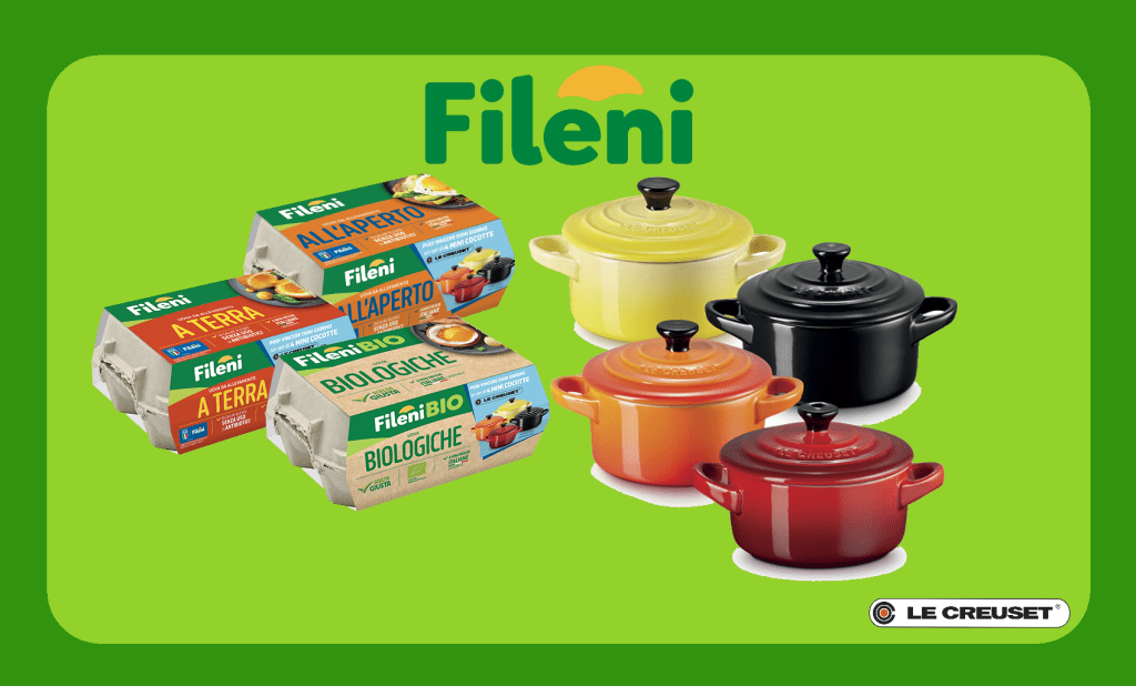 Vinci ogni giorno un set Le Creuset con le uova Fileni!