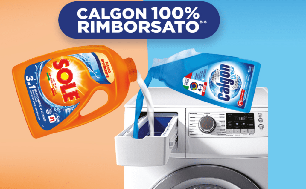 Cashback Calgon + Sole: il 100% di rimborso su Calgon fino a 13,99€!