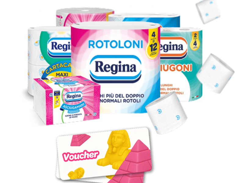 Vinci 100€ di prodotti Regina oppure un super viaggio da 6.000€! ✈️🧻