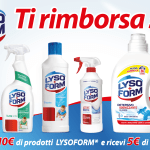 Cashback Lysoform 2026: ricevi 5€ di rimborso su 10€ di spesa!